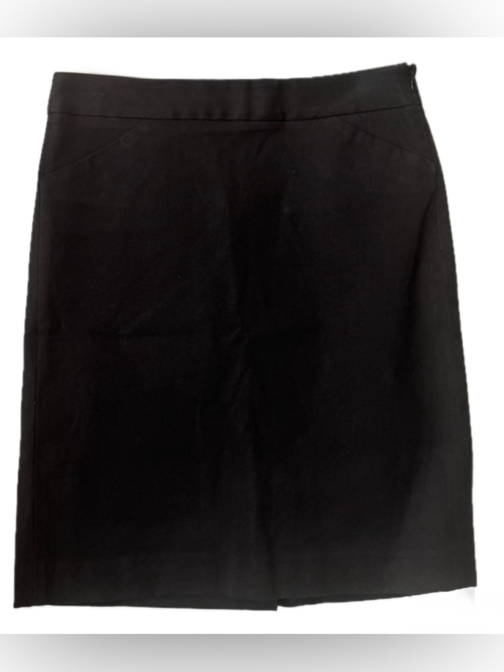 Theory Black Stretch Pencil Skirt Size 2 Career Office Workwear Minimalist
